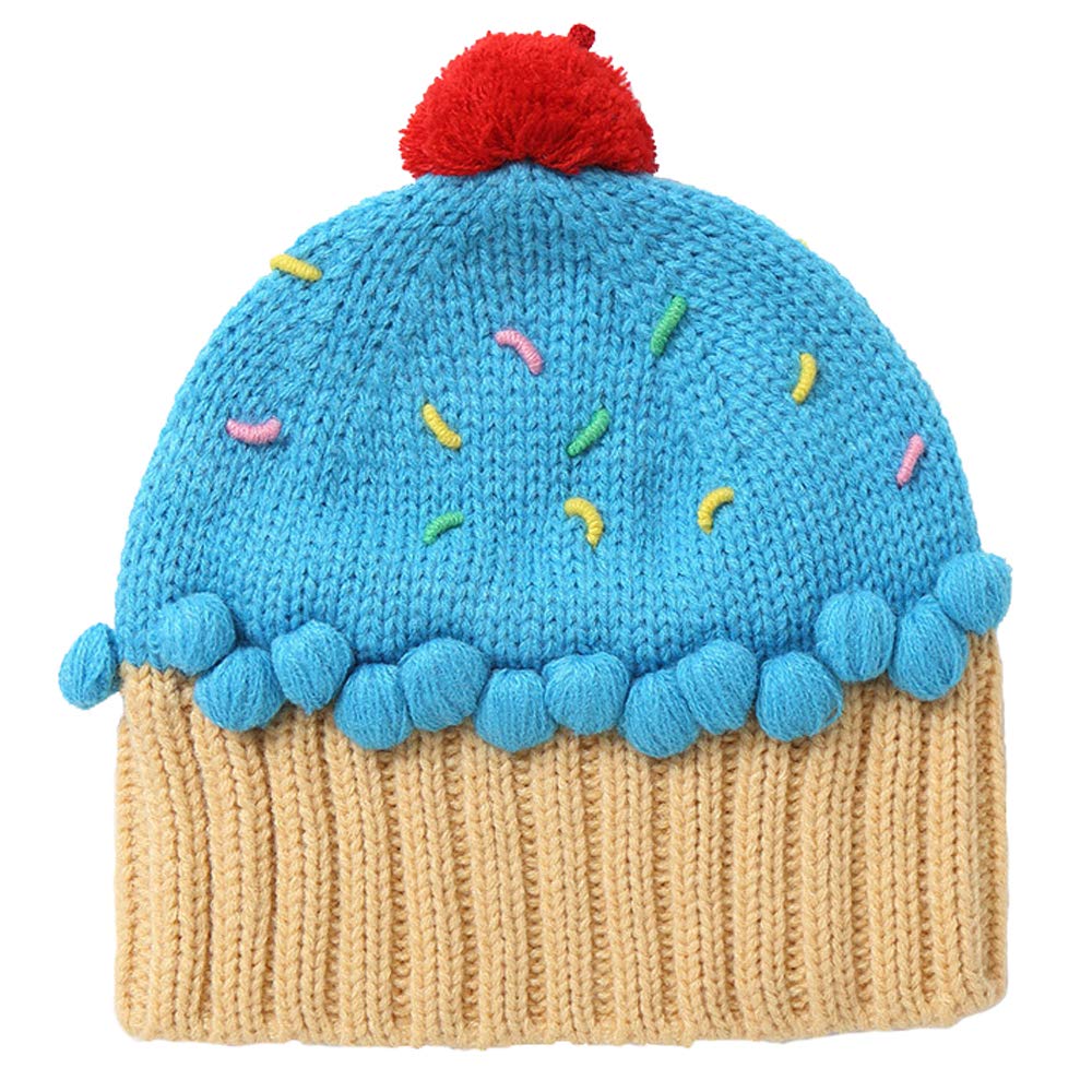 Xinqiao Unisex Kids Cupcake Beanie Cartoon Knitting Hat for 3-8